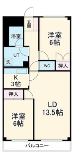 アイレックスミヤケ【2階】の間取り