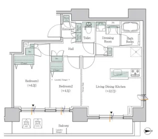東京都板橋区大山東町【マンション】の間取り
