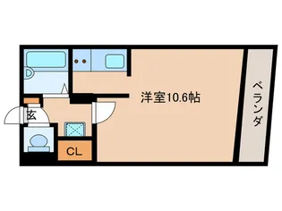 プレステージ郡元【5階】の間取り