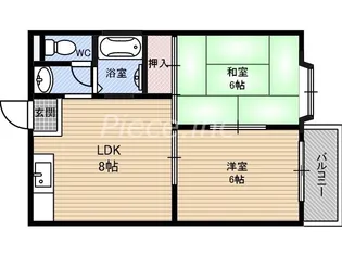 ハイムM&K今津【2階】の間取り