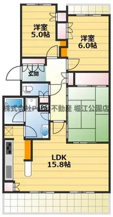 大阪府大阪市天王寺区清水谷町【マンション】の間取り