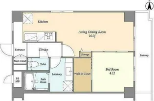 東京都台東区蔵前4【マンション】の間取り