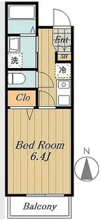 スプリーム牛込【1階】の間取り