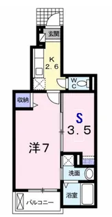 ジェルメ・メゾン【1階】の間取り