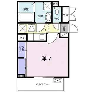 プリムローズ・K【1階】の間取り