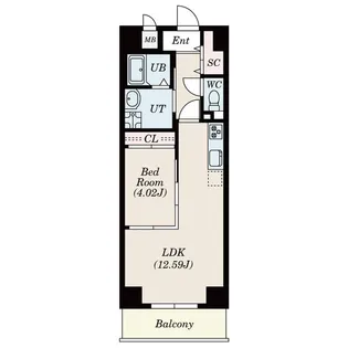 PRIMAL千種STELO【4階】の間取り
