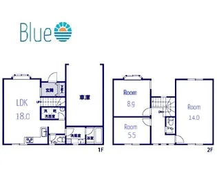神奈川県鎌倉市材木座6【一戸建】の間取り