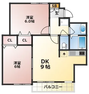 アブシンベル【4階】の間取り