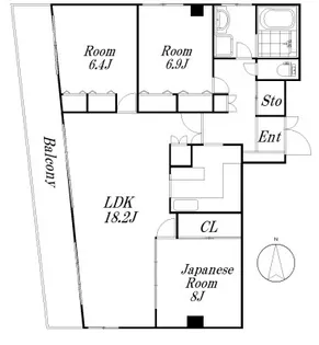 シャローム森下【7階】の間取り