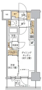 リビオメゾン西麻布【2階】の間取り