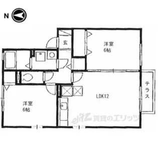ロイヤル倉治B棟【1階】の間取り