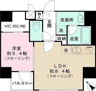 ペオニア月島【3階】の間取り
