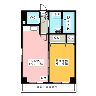 サンアベニュー【3階】の間取り