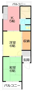 ネオプラザ平塚【2階】の間取り