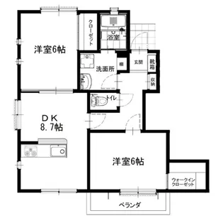 サニーコート新田1【1階】の間取り
