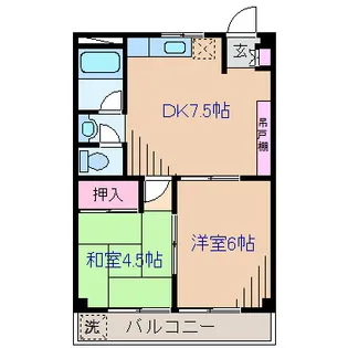 大倉山マンション【2階】の間取り