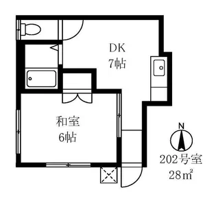 クリーンハイツ【2階】の間取り