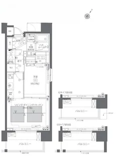 東京都中央区日本橋蛎殻町1【マンション】の間取り