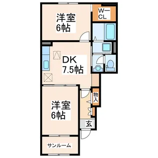 ダダ クラシック【1階】の間取り