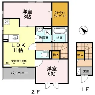アビエスA【2階】の間取り
