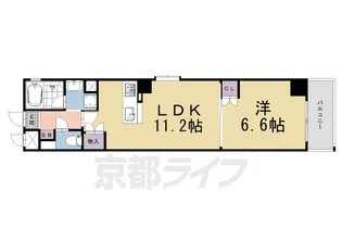べラジオ四条烏丸III【10階】の間取り
