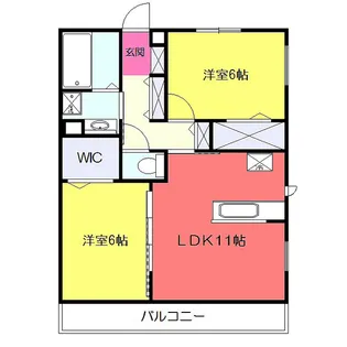 プレジールII【2階】の間取り