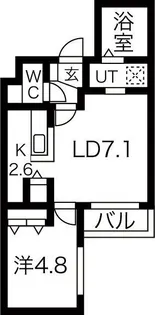 北海道札幌市豊平区平岸五条7【マンション】の間取り