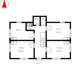 フレンズハウス【2階】の間取り