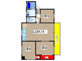 メゾンフジタ【3階】の間取り
