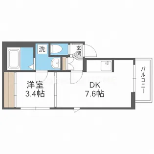 エリアフェリズ【2階】の間取り