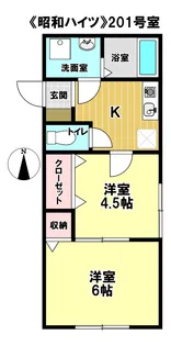 昭和ハイツ2【2階】の間取り