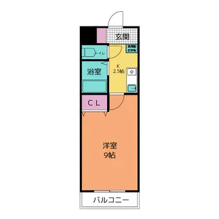A・City東新町II【1階】の間取り