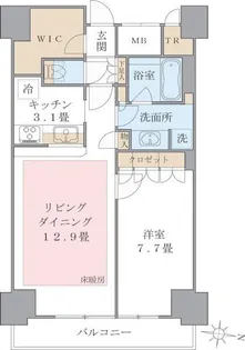 BRILLIA IST 東雲キャナルコート【10階】の間取り