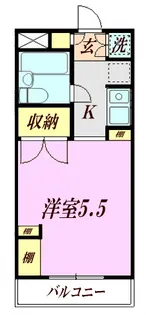 ベルアベニュー志木【1階】の間取り