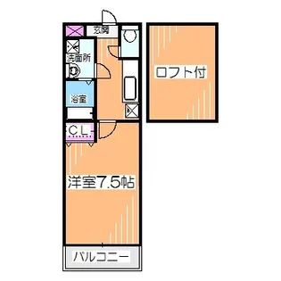 フジパレス 黒土【2階】の間取り