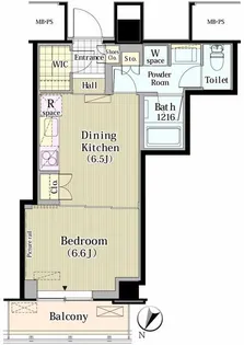 メルクマール京王笹塚レジデンス【14階】の間取り