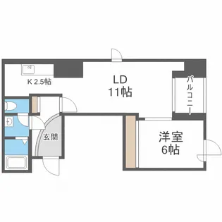 アムスアベニュー24【6階】の間取り