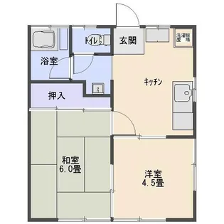 鹿沼公園ハイツ【1階】の間取り