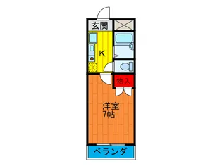 チェリ-ズマンション【3階】の間取り