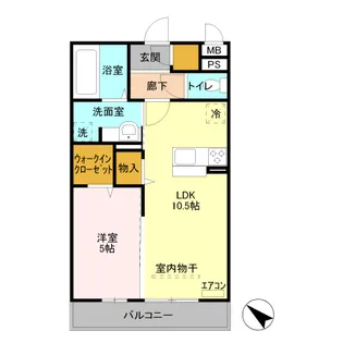 イルソーレ吉川美南 ジャッロ【2階】の間取り