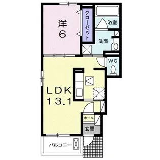 メディカル・中小路南II【1階】の間取り