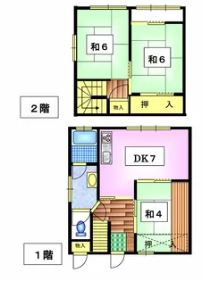 下長ハイツ【1階】の間取り