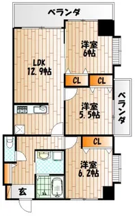 フェルト515【3階】の間取り