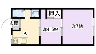 トヨノマンションB館【2階】の間取り