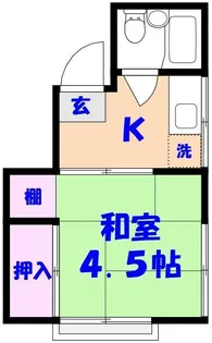 ハイツ1丁目【2階】の間取り