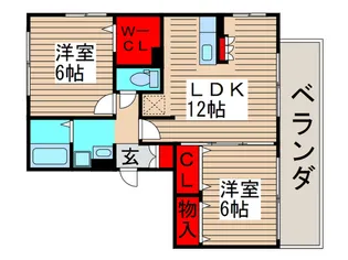 メルベーユ梨本【3階】の間取り