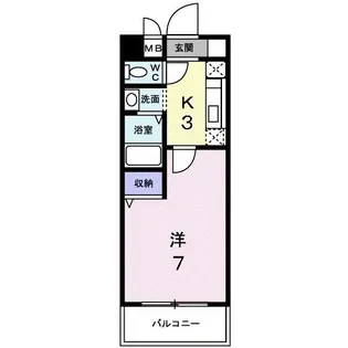サン・セフィール【1階】の間取り