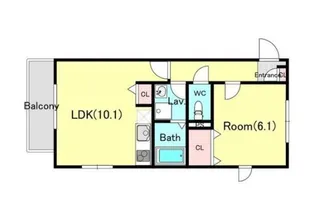 パークヒルズ新百合ヶ丘【1階】の間取り