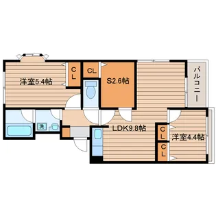 メゾン・ド・コンチェルト【1階】の間取り
