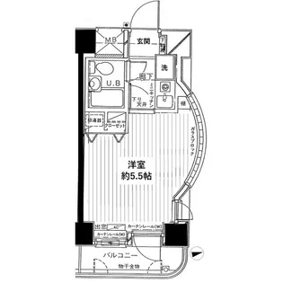 ダイアパレスSP武蔵新城【4階】の間取り